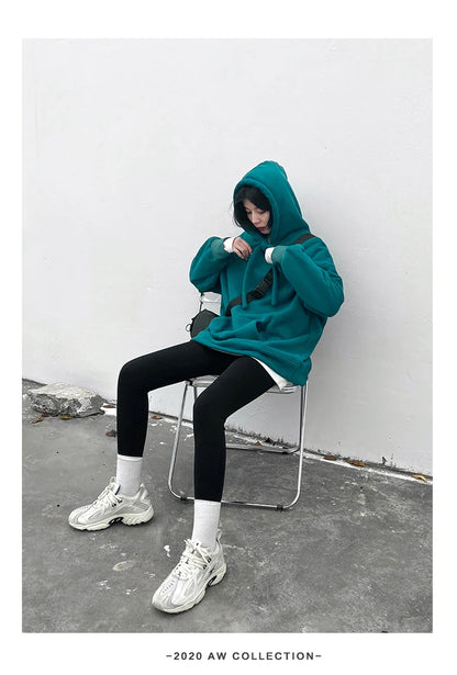 Spring Autumn Women's Solid Color Loose Long Sleeve T-shirt O-neck Basic Top Bottomed Shirt Casual  Tshirt Woman Female