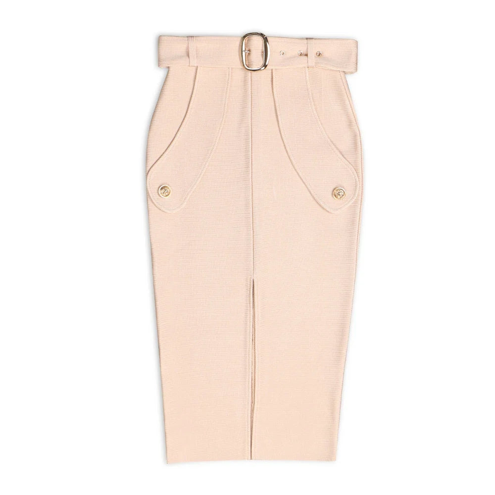 Sexy Bodycon Women's High Waist Bandage Skirt Knee Length Midi Pencil Office Party Club Elegant Skirts Clothing