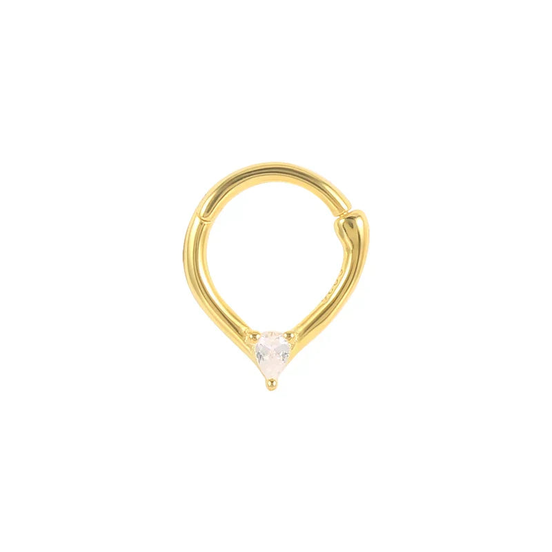 Multible Crystal Hoop Earrings for Women 2021 925 Sterling Silver Ear Nose Jewelry Earrings Heart Round joyas de plata 925