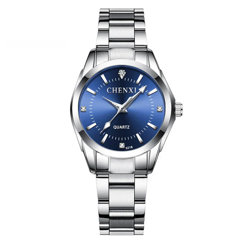 6 Colors Watch Luxury Women's Casual Watches Waterproof Watch Women Fashion Dress Rhinestone WristWatch CX021B