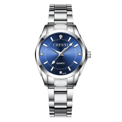 6 Colors Watch Luxury Women's Casual Watches Waterproof Watch Women Fashion Dress Rhinestone WristWatch CX021B