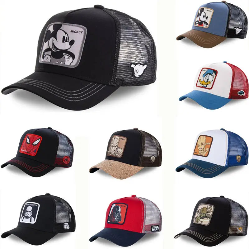 Anime Cartoon Snapback Cotton Baseball Cap Men