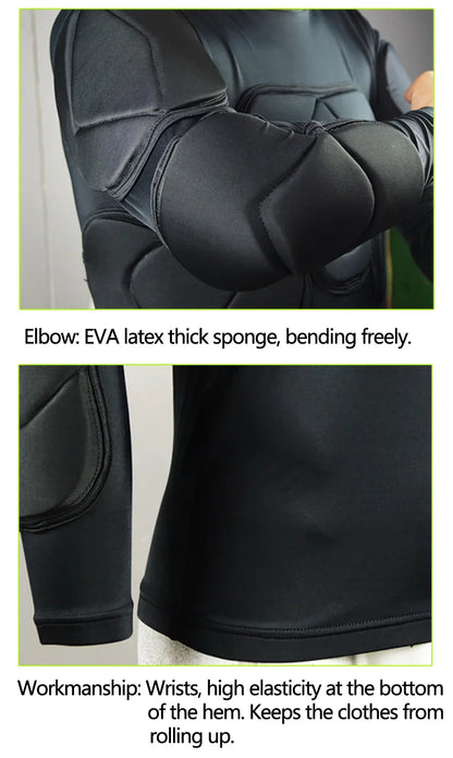 Men's Soccer Goalkeeper Jersey Training Uniform EVA Thick Sponge Protection Football Goalkeeper Uniform Sport Pants