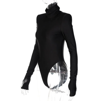 Elegant Skinny One Piece Bodysuit for Women Rompers Office Lady Sexy Fitness Bodies Fashion Tees Tops Jumpsuits Overalls