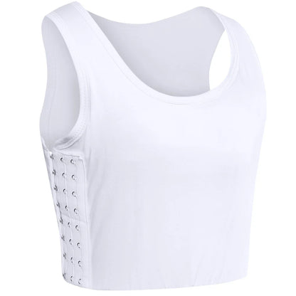 Women Tomboy Trans Elastic Chest Binder Breathable Cotton Slim Fit Tank Top