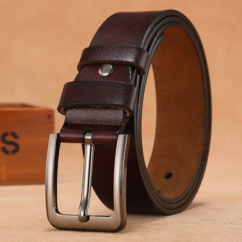 110 120 130 140 150 160 170cm Plus Size Men Belts High Quality Genuine Leather LONG Large Pin Buckle Male Belts Waist for Mens