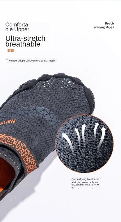 Wading Shoes Quick-Dry Water Shoes Breathable Aqua Upstream Shoes Antiskid Outdoor Sports Shoes Beach Pool Sneakers
