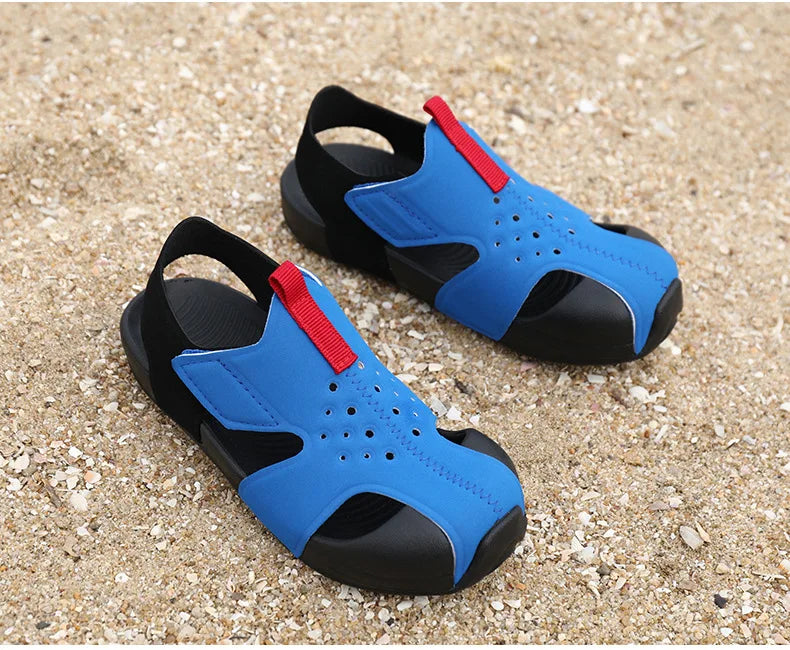 Children Functional Sandals Kids Fashion Airplane Shoes Summer New Baby Beach Shoes  Boys and Girls Cool Barefoot Sandals