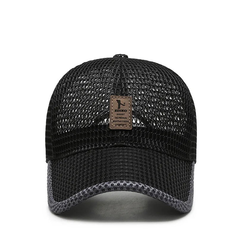 Unisex Men fishing Baseball Caps Women Breathable Mesh Snapback Hats