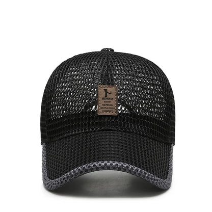 Unisex Men fishing Baseball Caps Women Breathable Mesh Snapback Hats