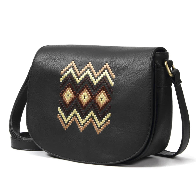 Fashion Shoulder Bag Vintage Women Handbag Purse Embroidery Messenger Bag Quality Small Bag for Girls Crossbody Bag