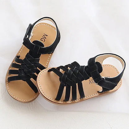 Kid girl Sandals toddler Girls flat Sandals girls braid sandals