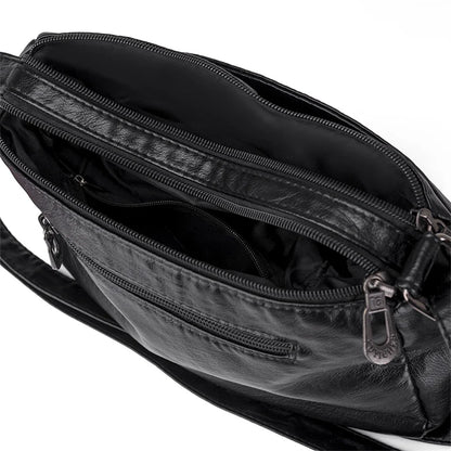 Fashion All-match Solid Color Messenger Bag High Capacity Womens Shoulder Bags 2021 New High Quality Pu Leather Women Handbag