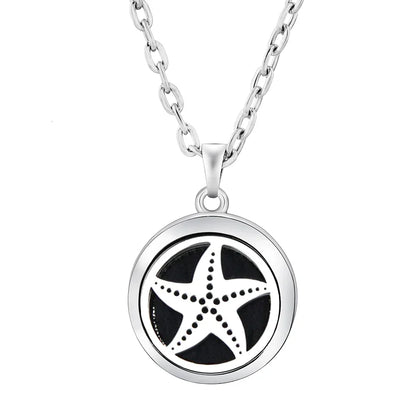New Stainless Steel Fashion Tree Of Life  Aromatherapy Necklace Essential Oil Diffuser Perfume Locket Pendant Women Jewelry Gift