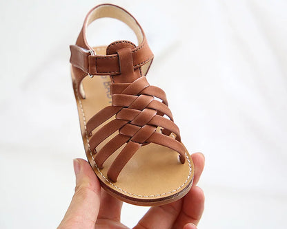 Kid girl Sandals toddler Girls flat Sandals girls braid sandals