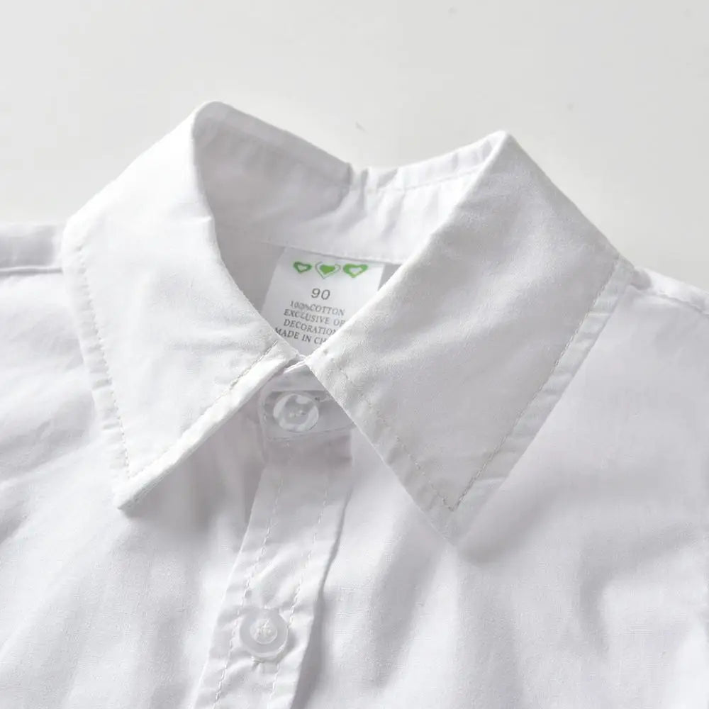 Ring Bearer Boy Bow Gentleman Party Clothes White Shirt + Navy Shorts+Suspenders Kids Children Wedding Outfits Short Sleeve Sets