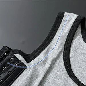 Women Tomboy Trans Elastic Chest Binder Breathable Cotton Slim Fit Tank Top
