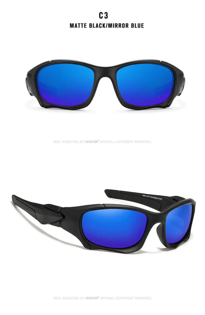 Outdoor Sports Polarized Sunglasses Men Curve Cutting Frame Stress-Resistant Lens Shield Sun Glasses Women KD0623