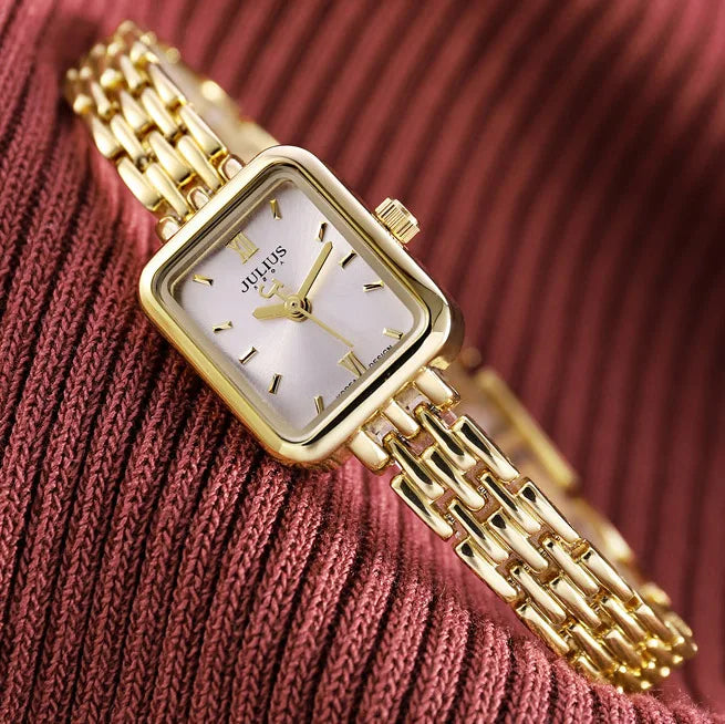Top Julius Mini Lady Women's Watch Japan Quartz Elegant Fashion Hours Clock Dress Bracelet Chain School Girl's Birthday Gift