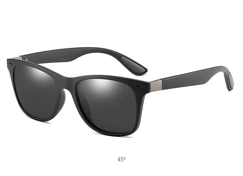 Polarized Sunglasses Men Women Classic Square Plastic Driving Sun Glasses Male Fashion Black Travelling Shades UV400