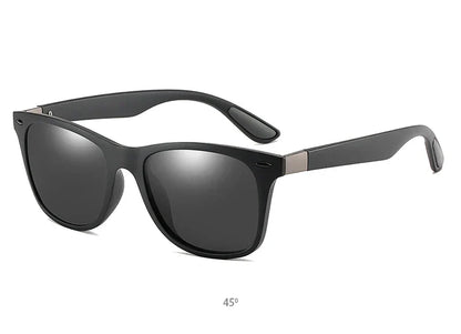 Polarized Sunglasses Men Women Classic Square Plastic Driving Sun Glasses Male Fashion Black Travelling Shades UV400