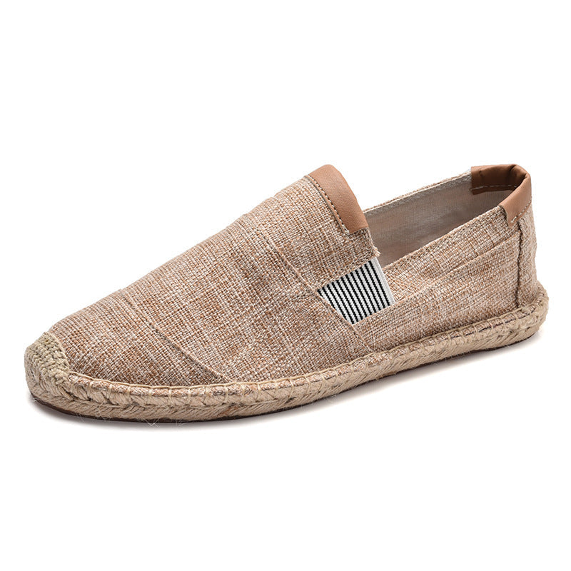 Mens Shoes Casual Male Breathable Canvas Shoes Men Chinese Fashion Soft Slip On Espadrilles For Men Loafers Driving Shoes