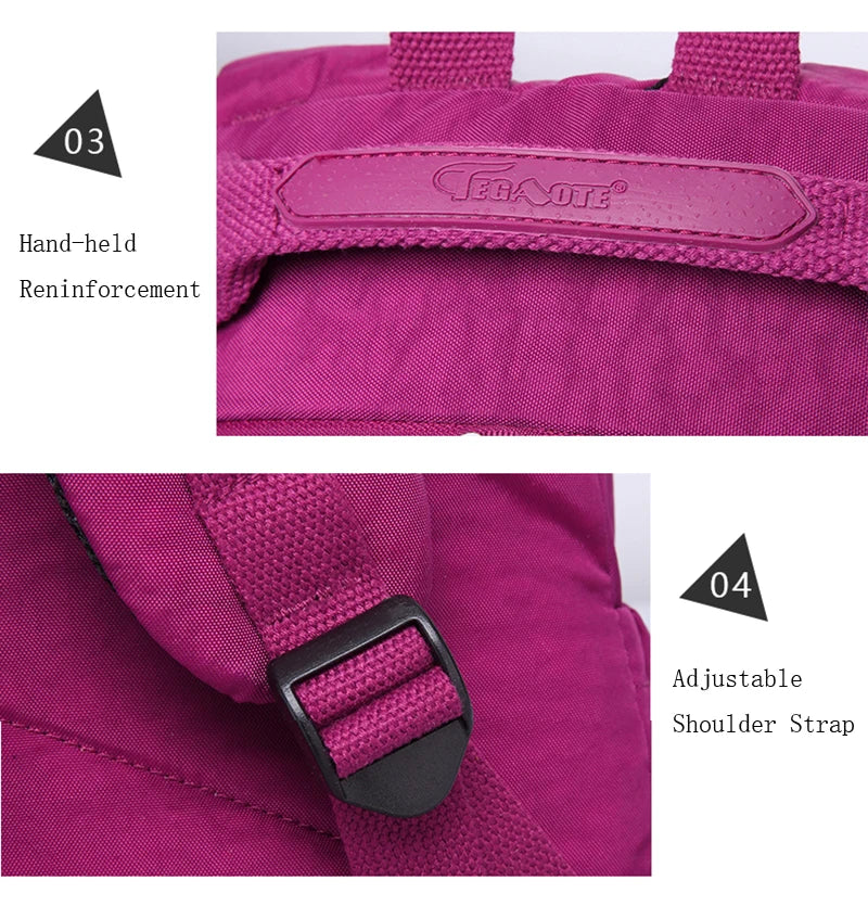 Aesthetic School Backpacks for Teenagers Girl 2024 Nylon Waterproof Travel BackPack Purse Women Laptop Bagpack Mochila