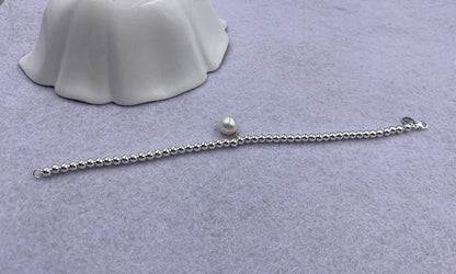 925 Sterling Silver Beads Bracelet Heart Charm Design Fashion Women Girls Lover Best Gift Hot Sale