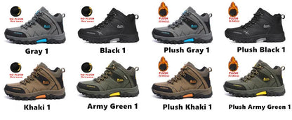 Men Winter Snow Boots Waterproof Leather Sneakers Super  Warm Men's Boots Outdoor Male Hiking Boots Work Shoes Size 39-47