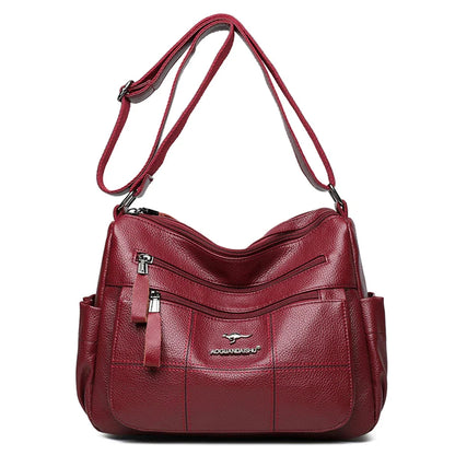 Classic Shoulder Bags High Quality Multi Pockets Soft Leather Crossbody Bags for Women 2024 Designer Luxury Handbags Purses