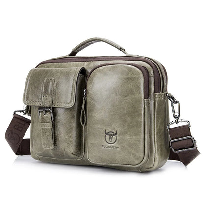 New Genuine Leather Men Crossbody Bag Male Briefcase Messenger Bag Casual Business Briefcase Style Men Shoulder Bag