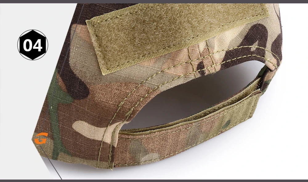 Outdoor Camouflage Adjustable Cap Mesh Tactical Skull Cap Army Airsoft Fishing
