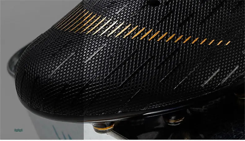 New Futstal FG/TF Orange Soccer Boots For Men High Top Men Soccer Cleats Football Trainers Men Sport Shoes zapatillas de futbol