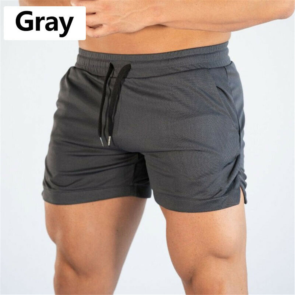 Men Gym Training Shorts Workout Sports Casual Clothing Fitness Running Shorts Male