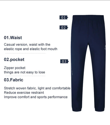 Running Pants Men Sweatpants Sports Joggers Quick Drying Breathable Sportswear Training Summer Trousers Tracksuit 3991532