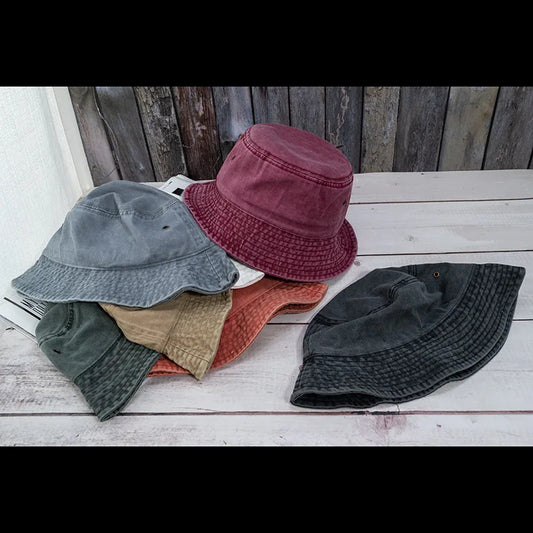 New Unisex Bucket Hat Fashion Washed Denim Cap Design Men Panama Hats Women Summer Outdoor Casual Sunscreen Visor Fisherman Caps