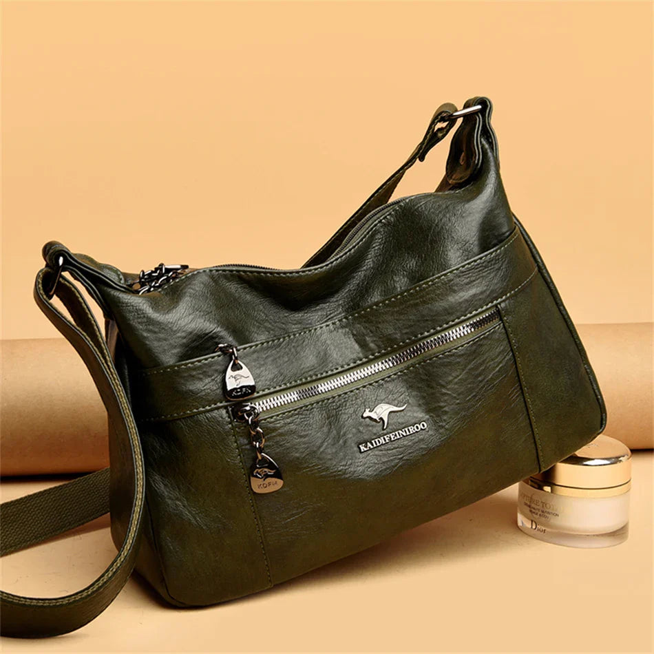New Genuine Brand Leather Sac Luxury Handbags Purses Women Bags Designer Shoulder Crossbody Messenger Bags 2024 Female Hand Bag