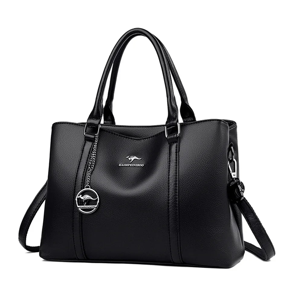 Genuine Brand Luxury Designer Women Bags High Quality Leather Shoulder Crossbody Messenger Tote Bag Large Handbag Purses