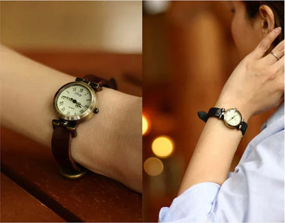 New Fashion Hot-Selling Leather Female Watch ROMA Vintage Watch Women Dress Watches