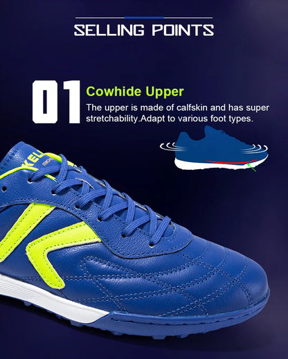 Soccer Shoes TF Football Boots Calf-Skin Cleats  Professional Futsal Original Football Training  Sneakers  ZX80011017
