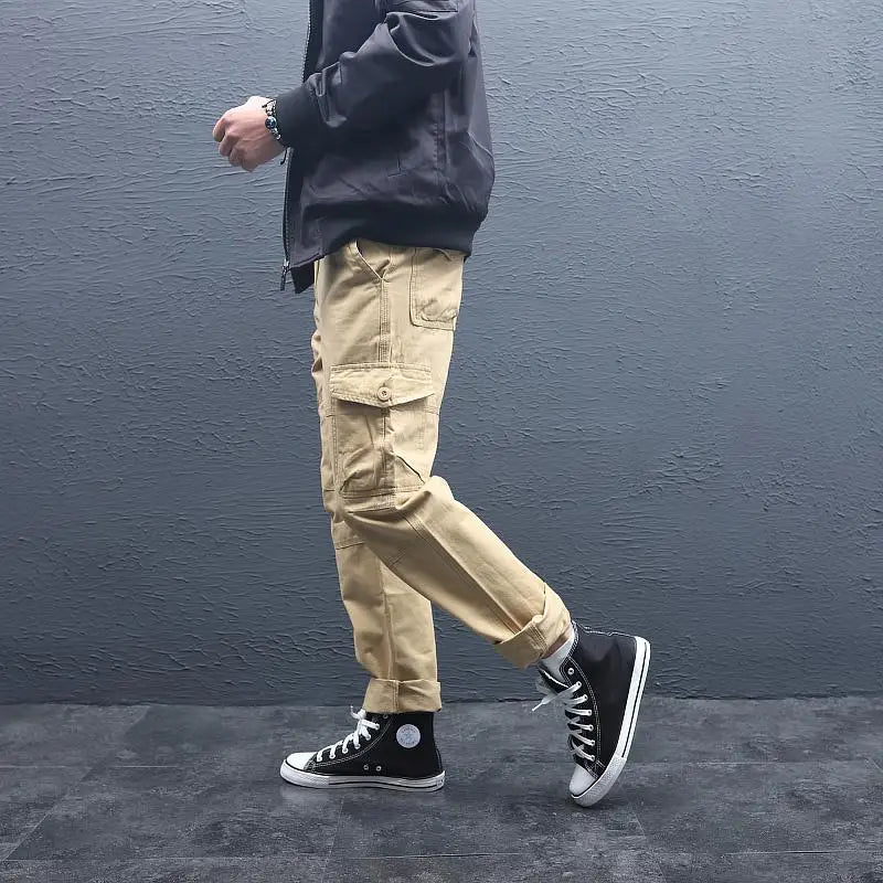 Big Size Men's Tactical Trousers Loose Casual Pants Running Overalls Men's Sweatpants Sports Hiking Outdoor Clothes Work Pants