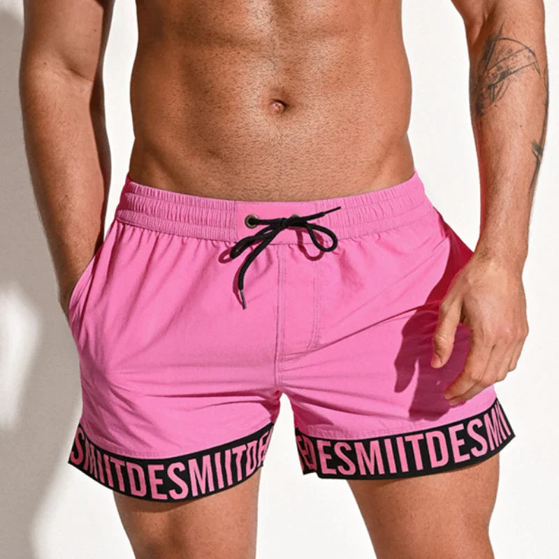 Beach Board Shorts Men's Swimming Shorts Men Swimwear Swim Trunk Fast Dry Surfing Boardshorts Sport Short Bath Suit