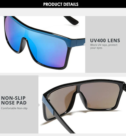 Flynn Style Sunglasses Men Plus Shape Outdoor Anti-reflective Sun Glasses Women with Peanut Box