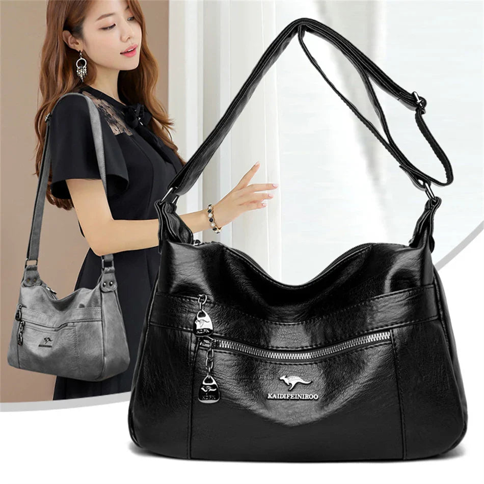 New Genuine Brand Leather Sac Luxury Handbags Purses Women Bags Designer Shoulder Crossbody Messenger Bags 2024 Female Hand Bag