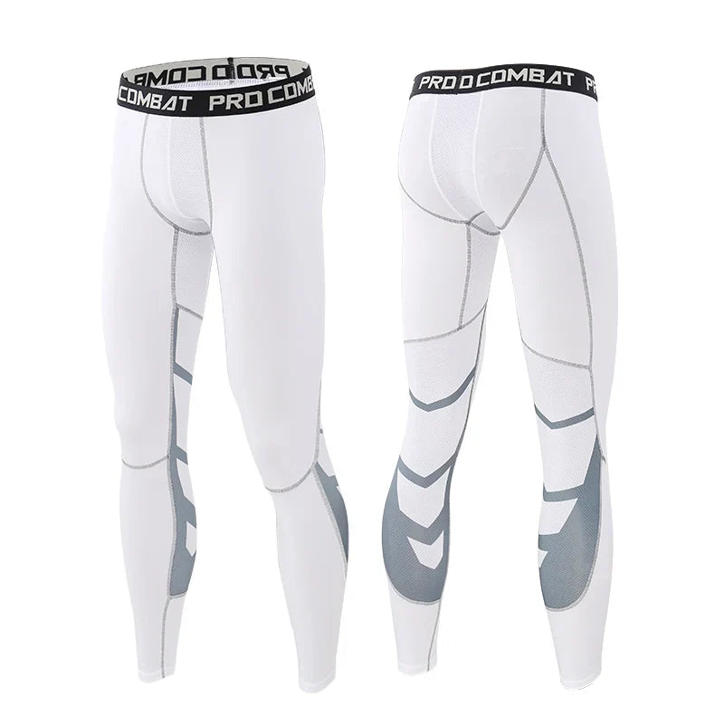 Men's Compression Pants Cycling Running Basketball Soccer Elasticity Sweatpants Fitness Tights Legging Trousers Rash Guard Gym