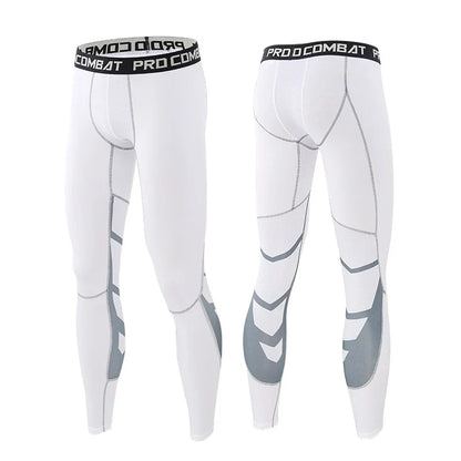 Men's Compression Pants Cycling Running Basketball Soccer Elasticity Sweatpants Fitness Tights Legging Trousers Rash Guard Gym