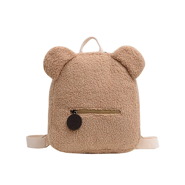 Personalised Bear Backpacks Custom Name Portable Children Travel Shopping Rucksacks Women's Cute Bear Shaped Shoulder Backpack