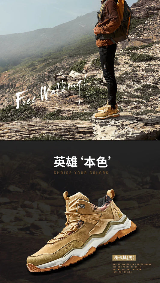 Men Hiking Shoes Waterproof Outdoor Sports Sneakers for Men Trekking Shoes Lightweight Mountain Climbing Shoes Men Antislip
