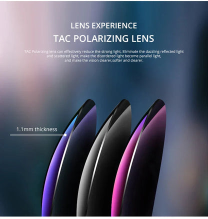 Rectangular Ultra Light Sports Sunglasses Men Polarized TAC 1.1mm Thickness Lens Driving Sun Glasses Women Cat.3