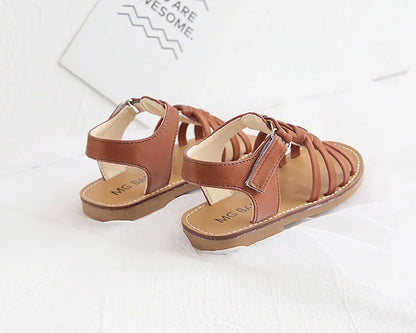 Kid girl Sandals toddler Girls flat Sandals girls braid sandals